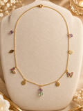 Collier Papillons & Douceur Florale