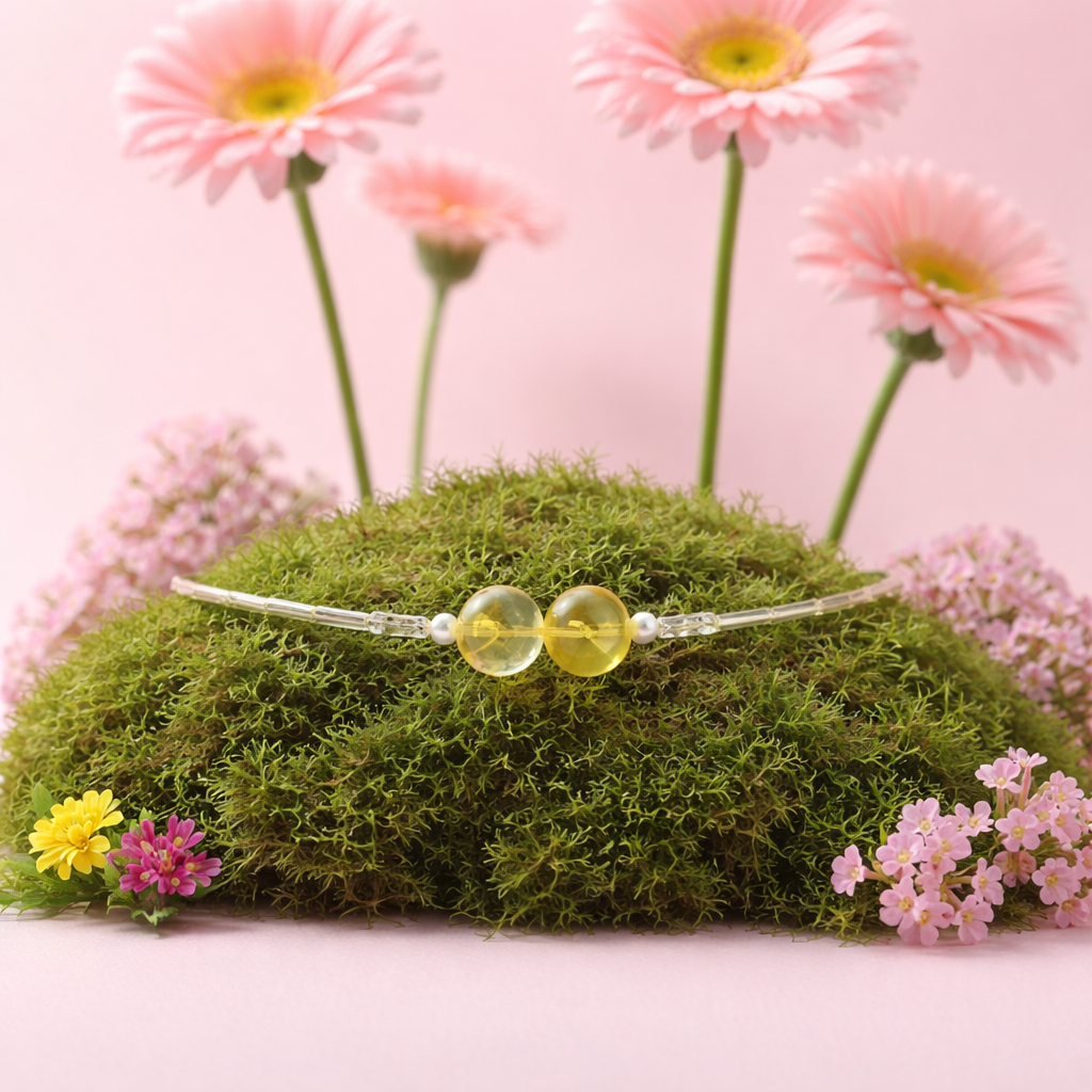 Parure Citrine Naturelle .