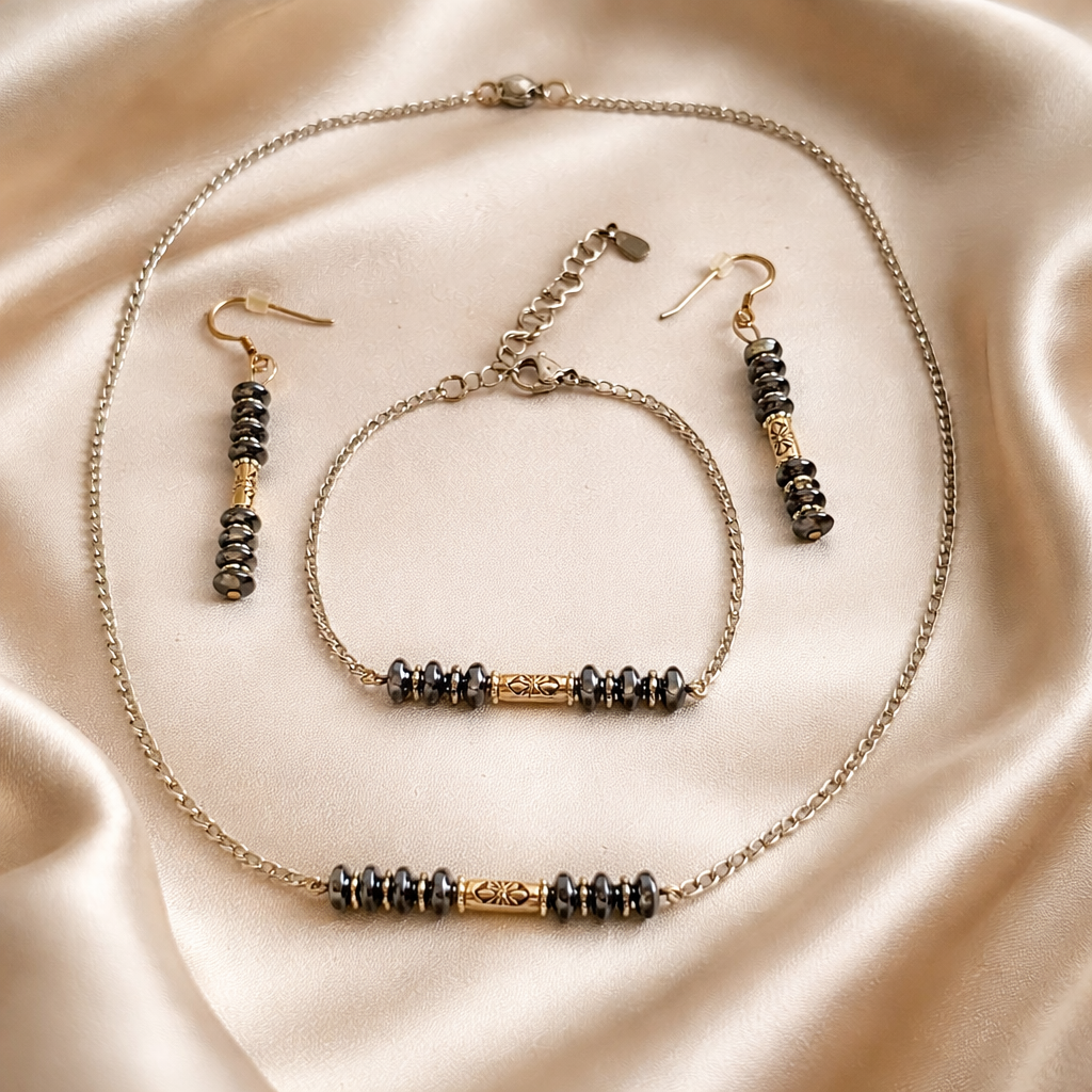 Parure Hématite.