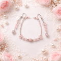 Parure Quartz Rose et Perles.