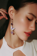 Boucles d'oreilles Améthyste- Pierre naturelles Apaisante.