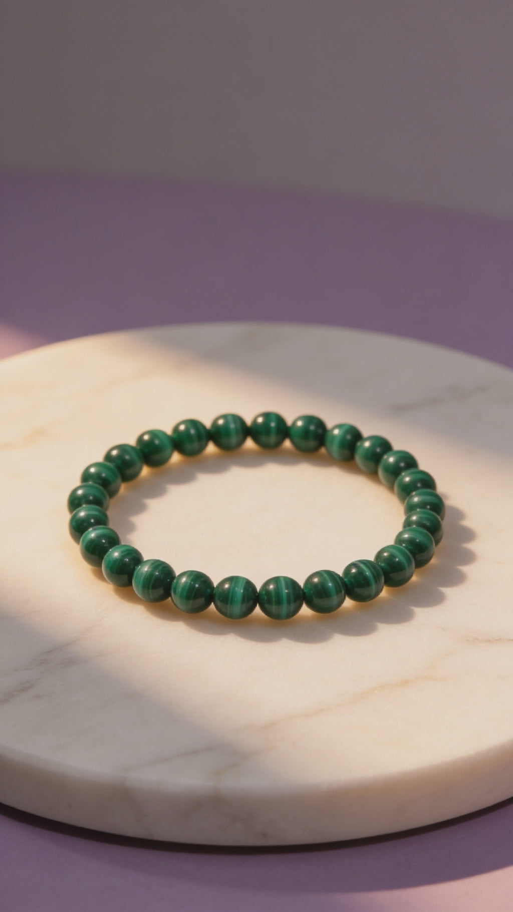 Bracelet Malachite - Pierre naturelle Bienveillante.