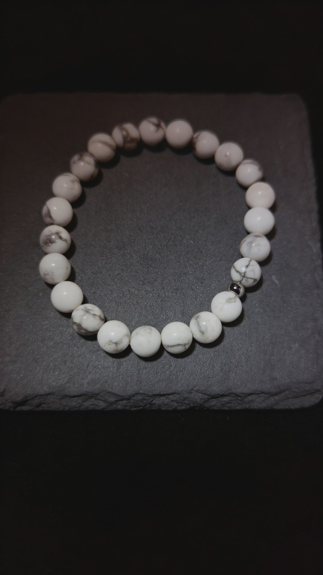 Bracelet en Howlite- Pierre naturelle apaisante